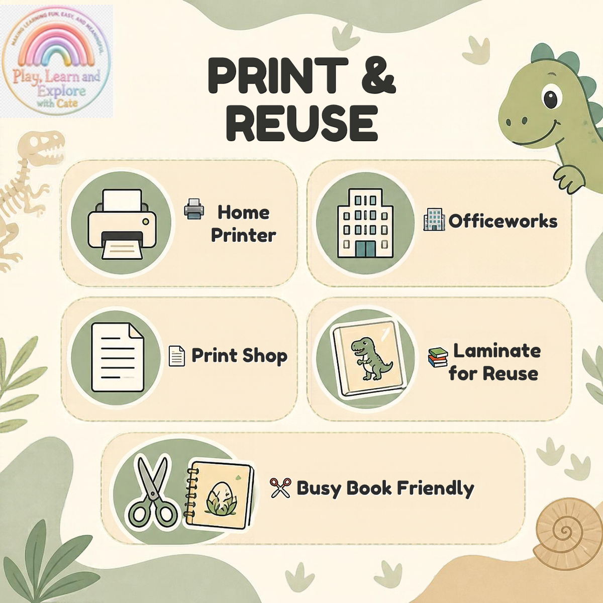 Dinosaur Numbers 1–10 Activity Book (Ages 2+)
