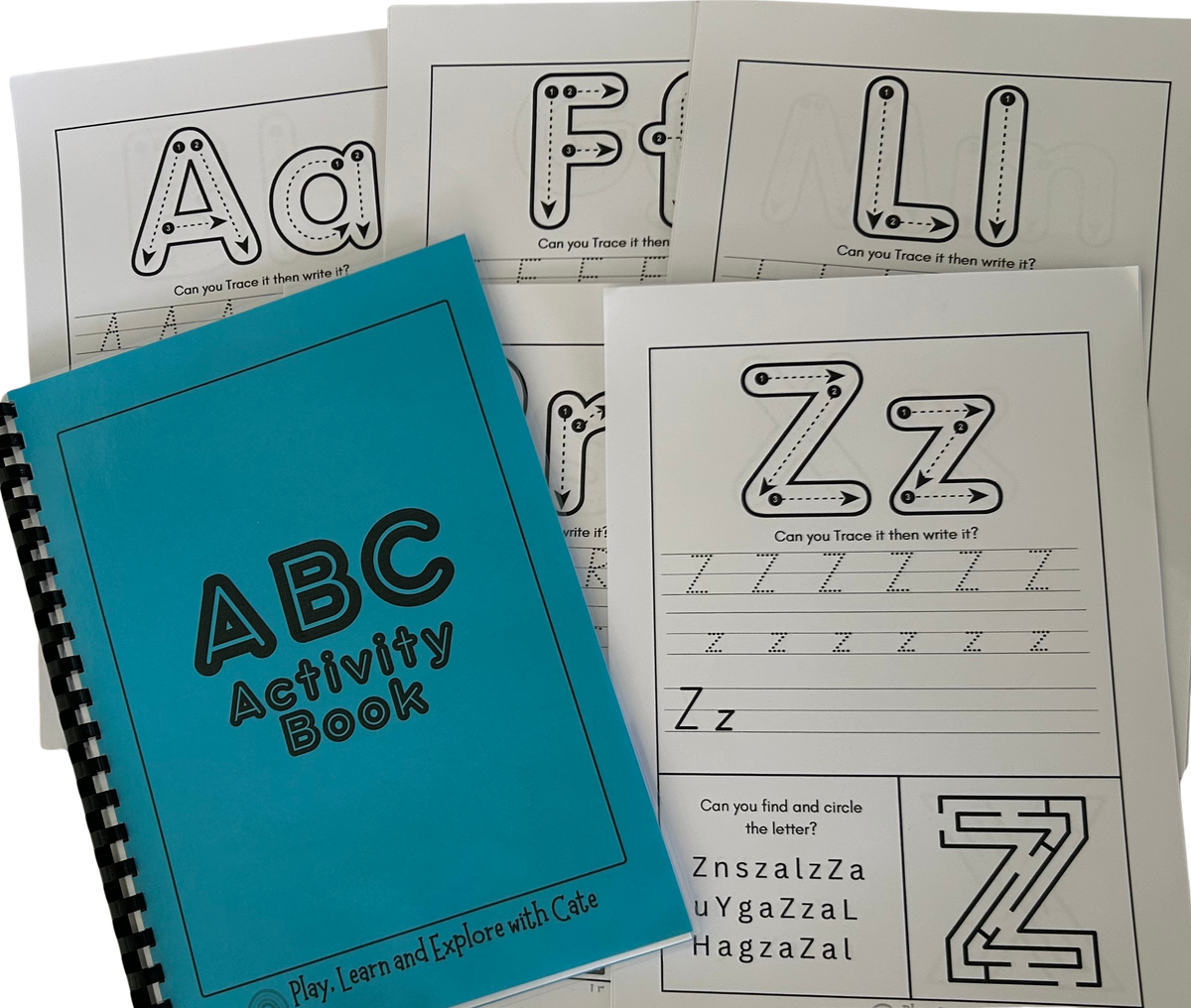 ABC Handwriting & Alphabet Recognition Book (Ages 4+)